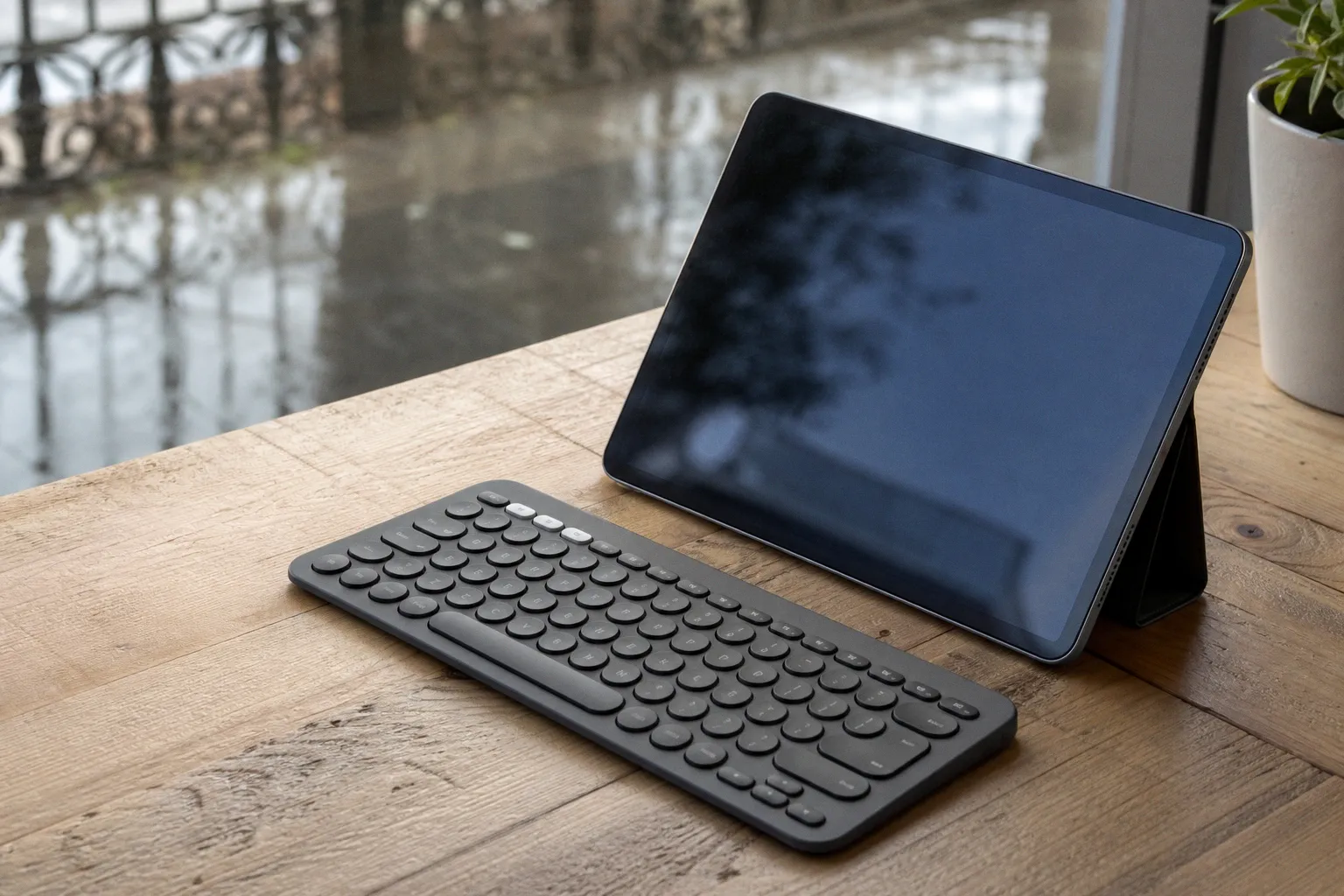 Funda con teclado o teclado bluetooth para la tablet