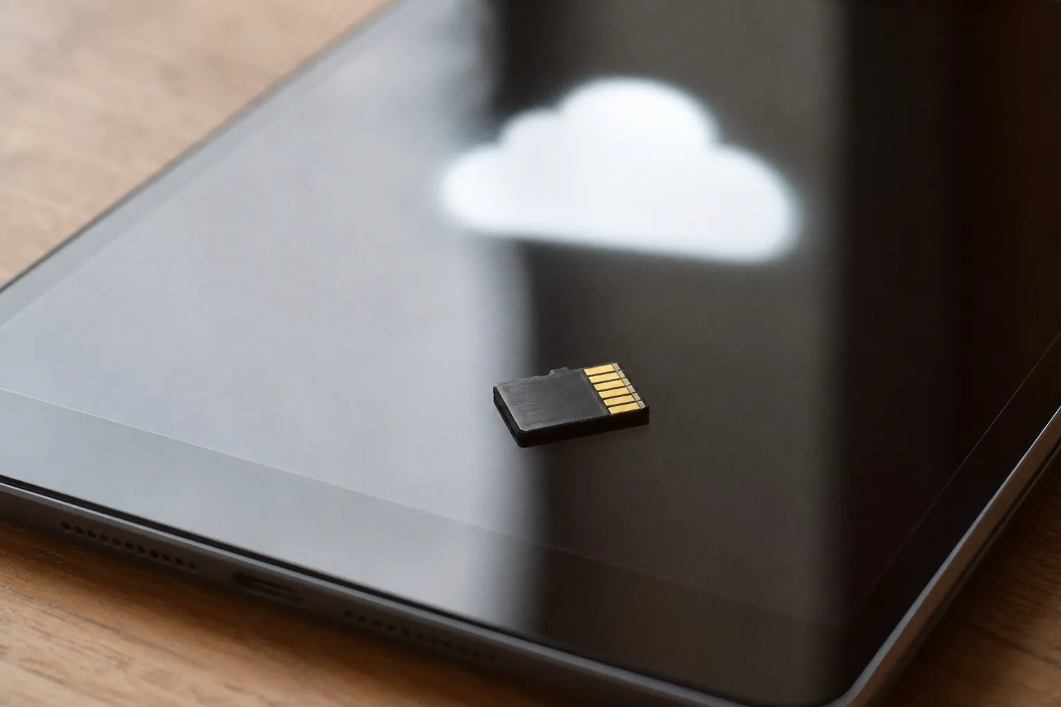 Memoria en la tablet: tarjeta microSD frente a la nube