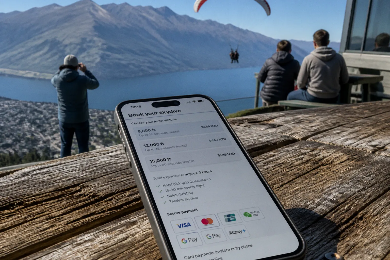 Precios de paracaidismo en Queenstown: ruta de reserva online