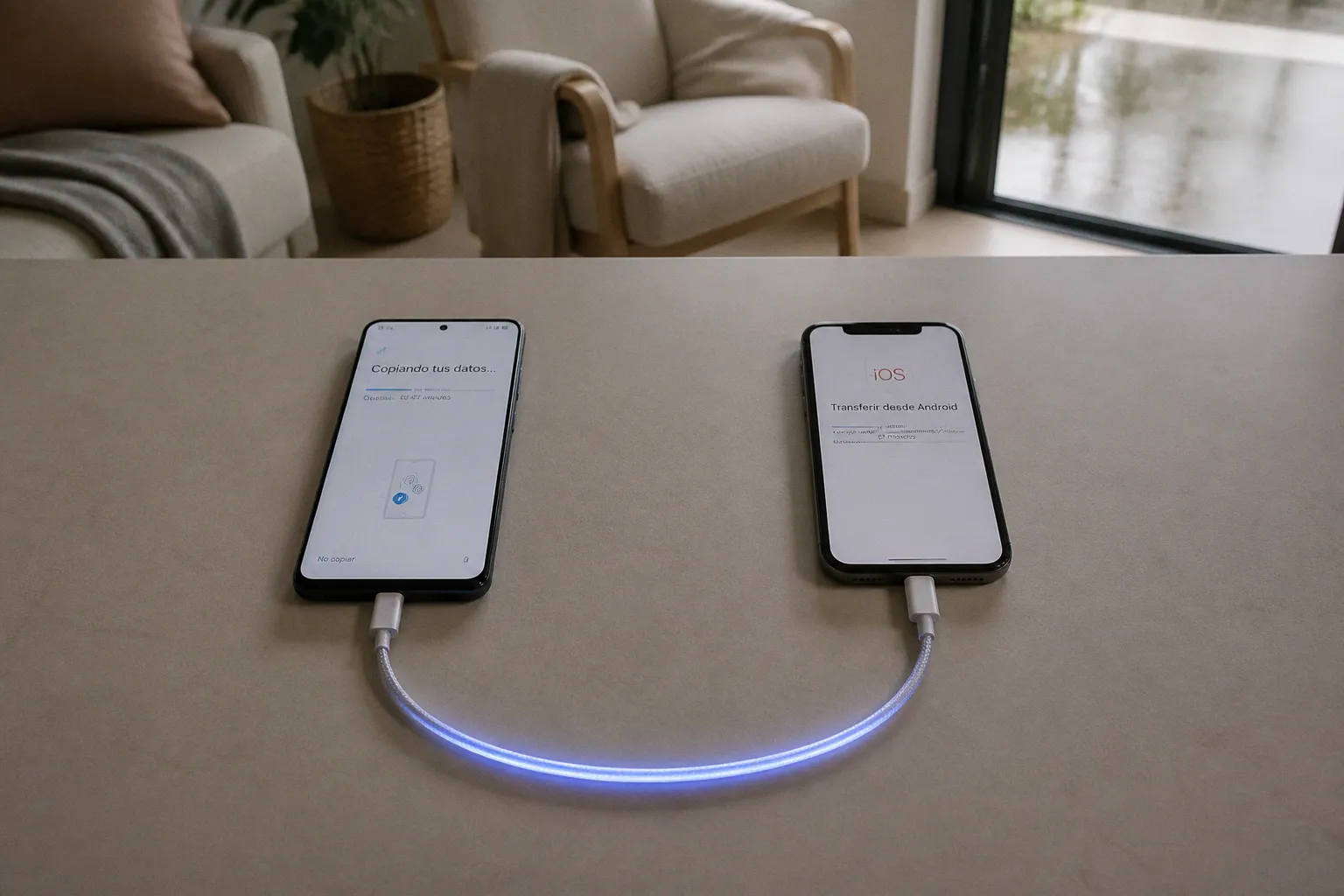 Transferencia de datos entre Android y iPhone: pasos y límites